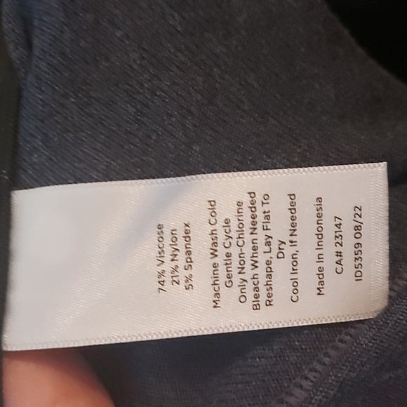 NWT Talbots Montauk Pants, High Waist, Flare Ankle Length Blue Size 14 - Picture 8 of 9